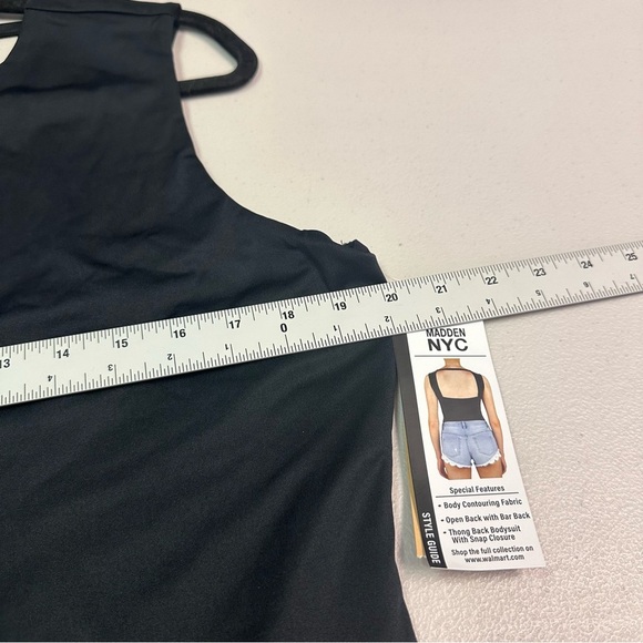Madden NYC Elegant Black Sleeveless Bodysuit Size XXXL - Picture 4 of 5